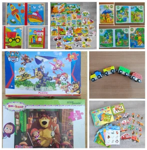 Магниты, пазлы пакетом 