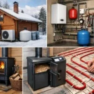 Монтаж отопления загородного дома, дачи. Водоснабжение. ЛОС