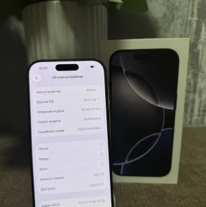 IPhone 16 Pro 256gb Black Titanium НА ГАРАНТИИ
