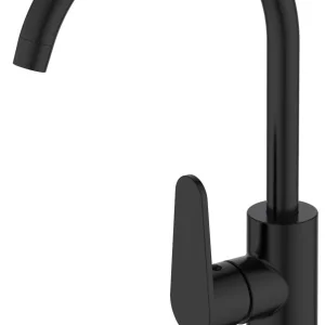 Смеситель для кухни,VODA, R-излив, Waterfall, WF519RB,черный