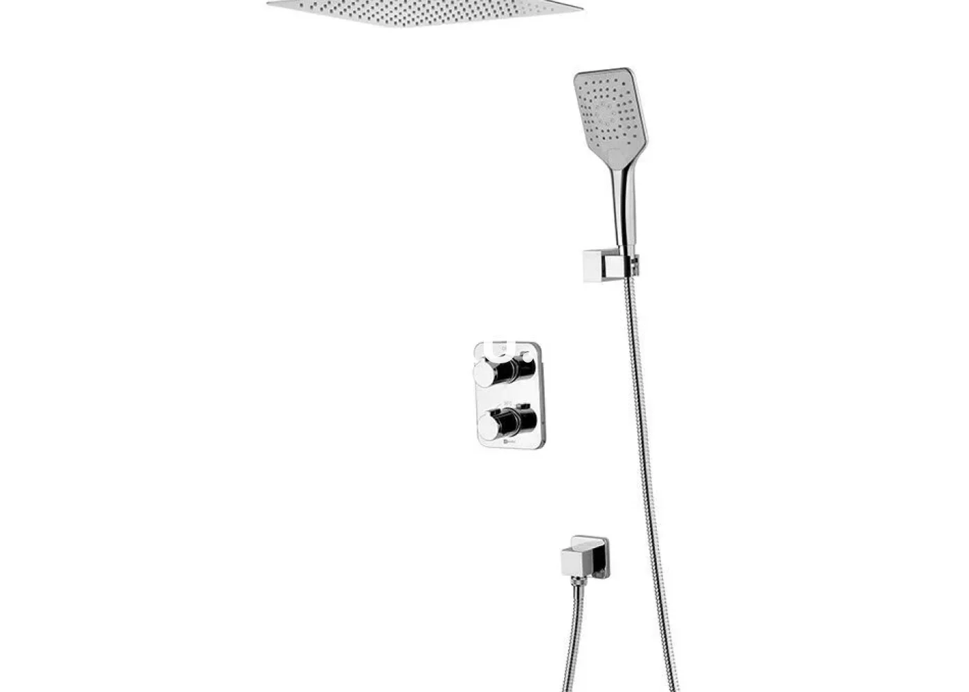 Смеситель для душа Lemark Yeti LM7849C, встраиваемый, термостатический