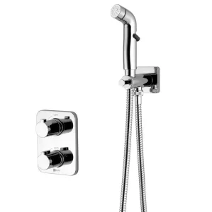 Смеситель с гигиеническим душем Lemark Yeti LM7820C, термостатический