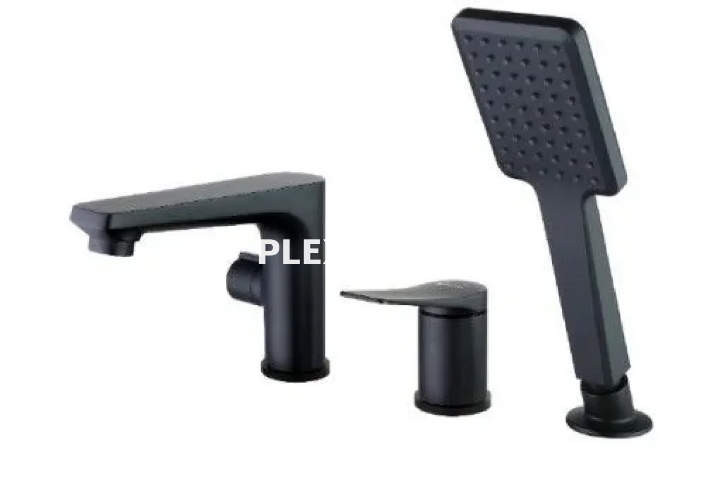 Смеситель для ванны (на борт) Lemark Bronx LM3745BL, черный