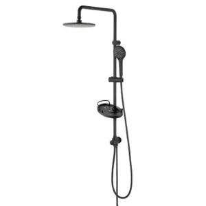 Душевой гарнитур Lemark Bronx LM3788BL с верхней душевой лейкой 