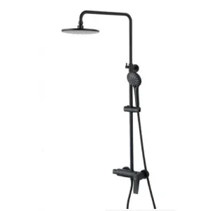 Душевой гарнитур со смесит. Lemark Bronx LM3760BL с верхн. душ. лейкой